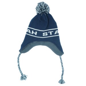 Nike Utah State Earflap Pom-Pom Beanie